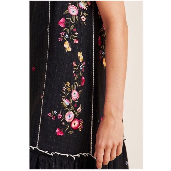rhea embroidered midi dress Tasha Embroidered Midi Dress Olive / XS main image 1